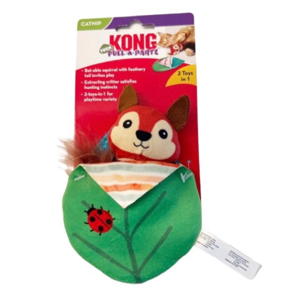 Kong Pull-A-Partz 2 in 1 Crinkle Cat Toy With Catnip